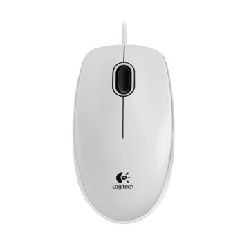 Logitech B100 Optical Mouse (White)
