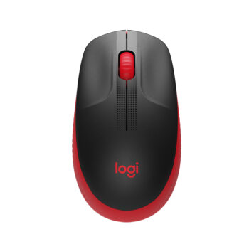 Logitech M190 Full-Size Wireless Mouse Red