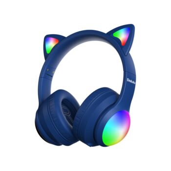 Kiddoboo Delulu Bluetooth Headphones Disco Blue