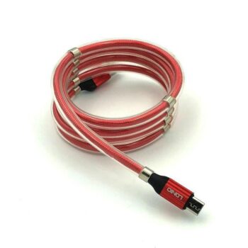 LDNIO ΚΑΛΩΔΙΟ ΦΟΡΤΙΣΗΣ LS491 ΜΕ ΜΑΓΝΗΤΕΣ, MICRO USB, ΚΟΚΚΙΝΟ
