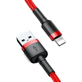 BASEUS CAFULE ΚΑΛΩΔΙΟ ΦΟΡΤΙΣΗΣ, USB ΣΕ LIGHTNING, 2M, 1.5A, ΚΟΚΚΙΝΟ