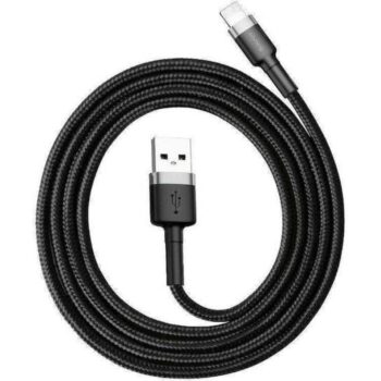 BASEUS CAFULE ΚΑΛΩΔΙΟ ΦΟΡΤΙΣΗΣ, USB ΣΕ LIGHTNING, 2M, 1.5A, ΜΑΥΡΟ