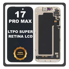 Original FOG For Apple iPhone 17 Pro Max (A3526, A3257) LTPO Super Retina XDR OLED + Touch Screen Digitizer Black