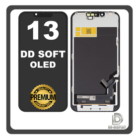 HQ OEM For iPhone 13 (A2633, A2482) DD SOFT OLED Οθόνη + Touch Screen Digitizer Black