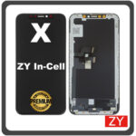 HQ OEM For Apple iPhone X (A1865, A1901) ZY In-Cell LCD Οθόνη Black