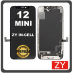 HQ OEM For Apple iPhone 12 Mini (A2399) ZY In-Cell LCD Οθόνη + Touch Screen Digitizer Black
