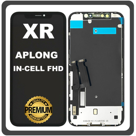 HQ OEM For Apple iPhone XR (A2105, A1984) APLONG InCell FHD LCD Οθόνη + Touch Screen Digitizer Black