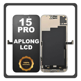 ORIGINAL FOR APPLE IPHONE 15 PRO (A2848, A3101) APLONG LCD ΟΘΟΝΗ + TOUCH SCREEN DIGITIZER BLACK