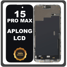 Original For Apple iPhone 15 Pro Max (A2849, A3105) APLONG LCD Οθόνη + Touch Screen Digitizer Black