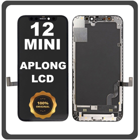 Original For Apple iPhone 12 Mini (A2399, A2176) APLONG LCD Οθόνη + Touch Screen Black