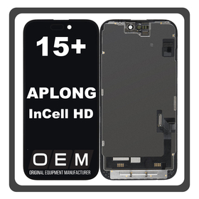 HQ OEM For Apple iPhone 15 Plus (A3094, A2847) APLONG InCell HD LCD Οθόνη + Touch Screen Digitizer Black