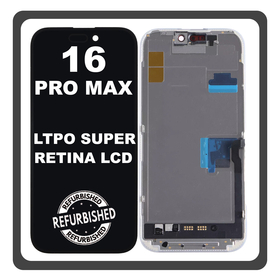 iPhone 16 Pro Max (A3296, A3084) LTPO Super Retina XDR OLED Οθόνη + Touch Screen Digitizer Black (Ref By Apple)