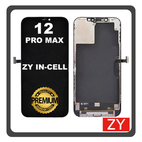 HQ OEM Apple iPhone 12 Pro Max (A2411, A2342) ZY Premium In-Cell LCD Οθόνη + Touch Screen Digitizer Black