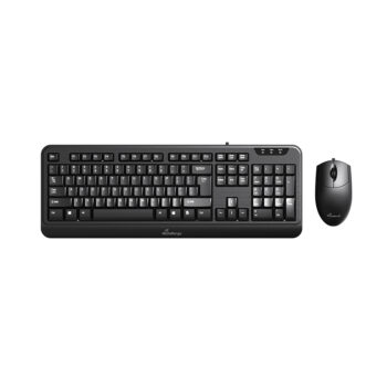 MediaRange Corded Keyboard & 3-button mouse set, Wired