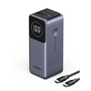 Power Bank 12000mAh PD 100W UGREEN PB724 35526B 3 θέσεων ,με καλώδιο USB-C 240W