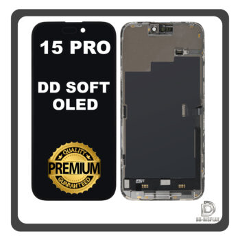 HQ OEM For Apple iPhone 15 Pro (A2848, A3101) DD Soft LTPO Super Retina XDR OLED LCD Οθόνη Black