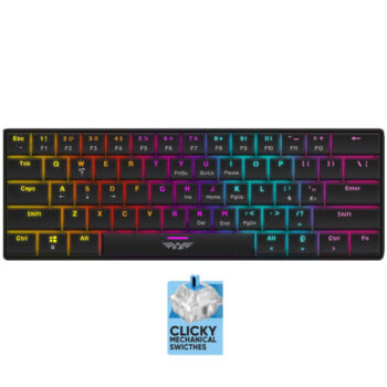 ARMAGGEDDON LOW PROFILE MODULAR MECH. KEYBOARD SMK-1C PSYCHSPARROW BLUE SWITH BLACK CLICKY