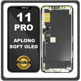 HQ OEM Apple iPhone 11 Pro (A2215, A2160) APLONG SOFT OLED LCD Οθόνη + Touch Screen Digitizer Black