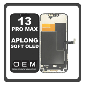 HQ OEM For Apple iPhone 13 Pro Max (A2643, A2484) APLONG SOFT OLED LCD 120HZ Οθόνη + Touch Screen Digitizer Black With IC Removable