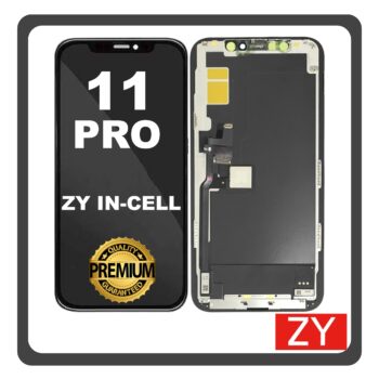 HQ OEM For Apple iPhone 11 Pro (A2215, A2160) ZY InCell LCD Οθόνη + Touch Screen Digitizer With IC Removable Black