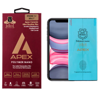 IPHONE 11/XR IDOL 1991 POLYMER NANOTECH FILM 6.1" APEX FULL COVER WITH INSTALLATION KIT