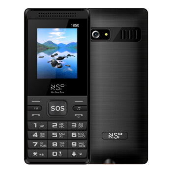 ΚΙΝΗΤΟ ΜΕ ΠΛΗΚΤΡΑ NSP 1850DS 2G 1.8" DUAL SIM 32MB/32MB RADIO-MP3/MP4 SOS BUTTON BLACK + HANDS FREE GR