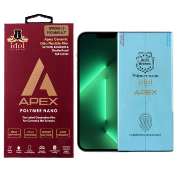 IPHONE 13 PRO MAX IDOL 1991 POLYMER NANOTECH FILM 6.7" APEX FULL COVER WITH INSTALLATION KIT