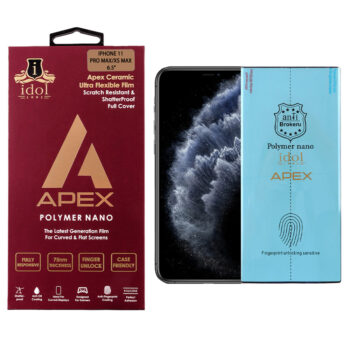 IPHONE 11 PRO MAX/XS MAX IDOL 1991 POLYMER NANOTECH FILM 6.5" APEX FULL COVER WITH INSTALLATION KIT