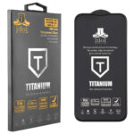 IPHONE 13 PRO / IPHONE 13 IDOL 1991 TEMPERED GLASS 6.1" 9H 0.25mm TITANIUM SEMI CURVED FULL GLUE BLACK