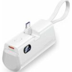 VENTION LED Display 4800mAh Power Bank (USB-C + Lightning + USB-C) 22.5W Foldable USB-C Type